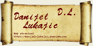 Danijel Lukajić vizit kartica